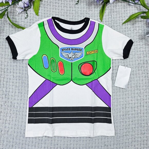 Disney Store Toy Story Buzz Lightyear Woody Shirts and Minecraft Shirt NWT Sz 4 - Picture 2 of 4